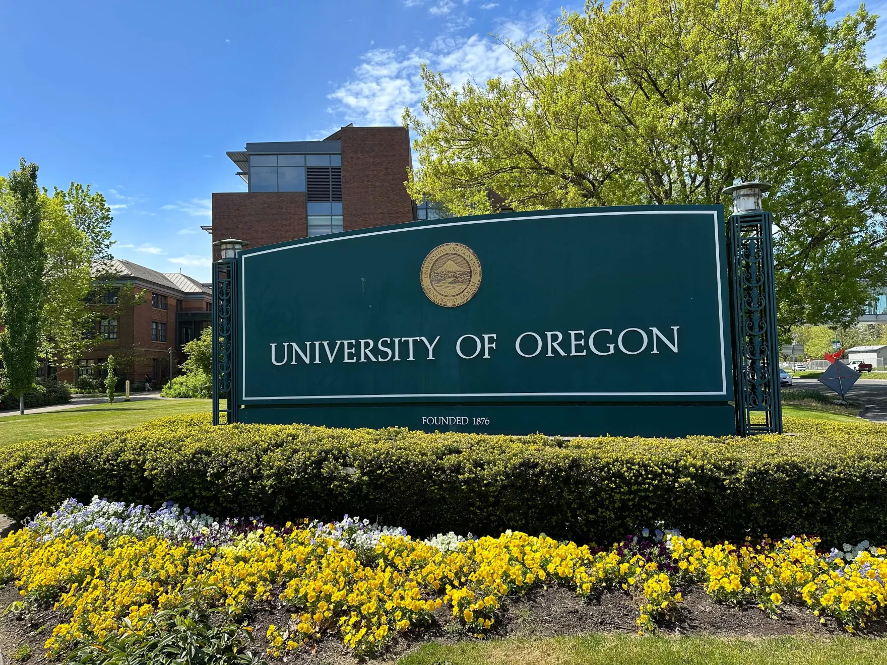 University of Oregon in spring